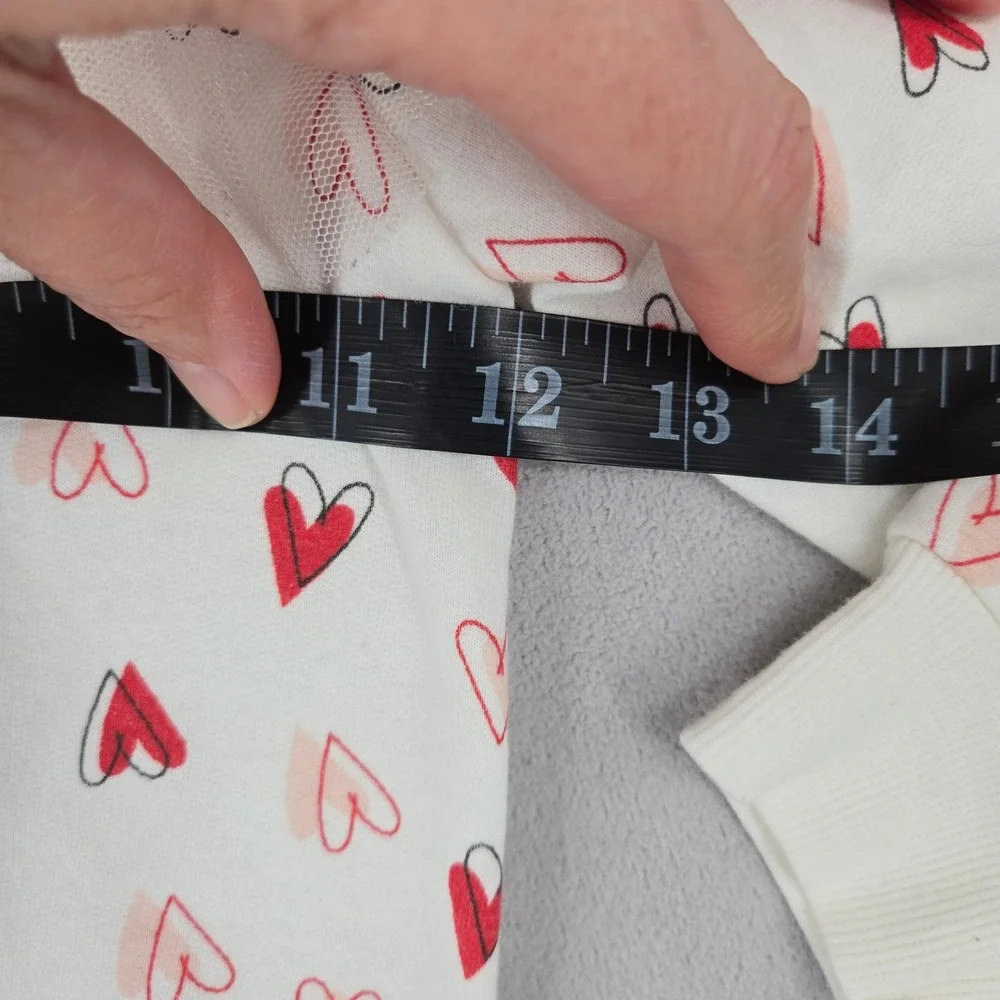 Lila & Jack 4T Heart Print Sweatshirt Jogger Set Girls Coquette Valentines Day